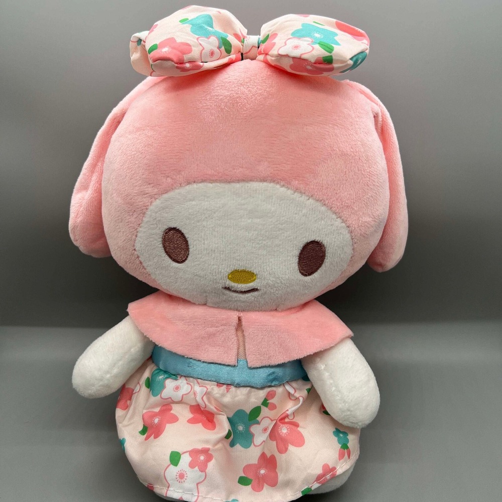 Sanrio My Melody Peach Blossom Series Rabbit 8" Plush stuffed Toy Pink‎ EUC